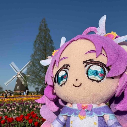 ロマンチックだし、わたしの
髪色と似たチューリップを
見つけたよ！　はなまるだねっ！