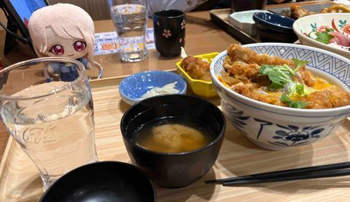 なかなか豪勢な丼ものね〜
ただ…   持ち主さんがこれより
ひとまわり美味なものをご存知
らしいから、少し懸念すべきね…