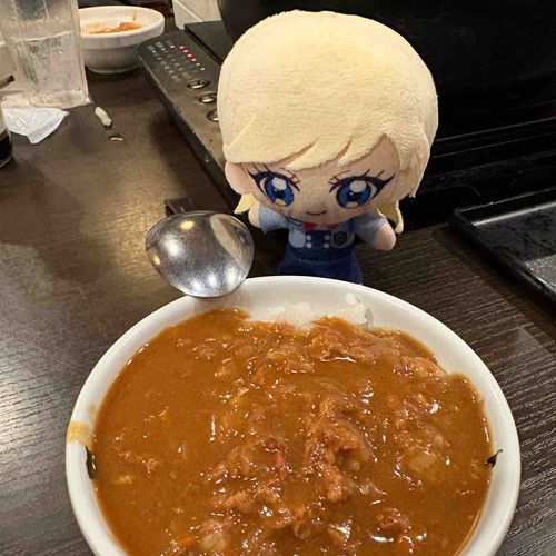 しゃぶしゃぶのお店にも
カレーがあるんだね…!
辛すぎないくらいのちょうど良い
スパイスの風味だったよ。