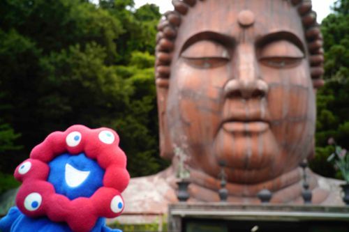 でっかかなだいぶつの頭もいました。頭だけ。