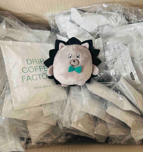 うにぐりくん、ふるさと納税のコーヒー（120個）が届いたよ☕️