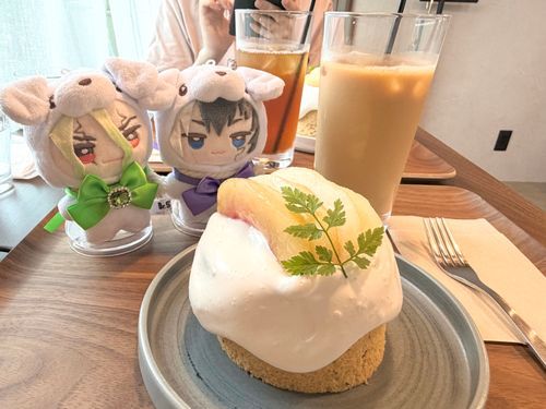桃シフォンだね　でっかいね