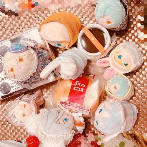 あるじたちがかってきたきょうとのたべもの…かるねはなつかしいあじがするってあるじさんどうしてた…🥯わらびもちはのみものだったよ…🫠✨