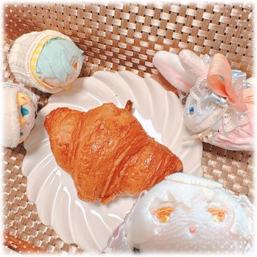 ひさびさのくろわっさんひんぴょうかい…さくさくでおいしい…😋やっぱりぱんはおいしいね…🥐✨