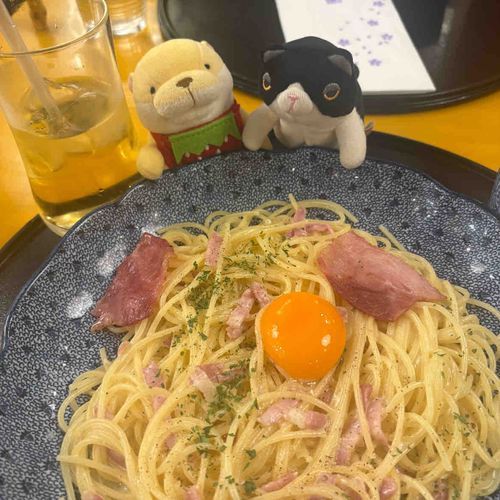 ぽーちゃんです ぶぶちゃんとぱすた たべたんだ〜