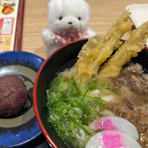 おうどん たべたの🥢
もちもち おうどん と さくさく てんぷら おいしい だったよ〜
ぼたもち は あまくて ほっこり ♪