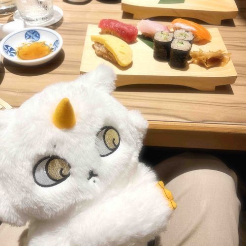 お寿司とどでかあのこ🤦‍♀️🤍🤍🤍