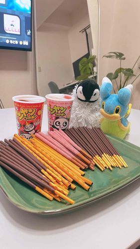 友だちとポッキーの日した