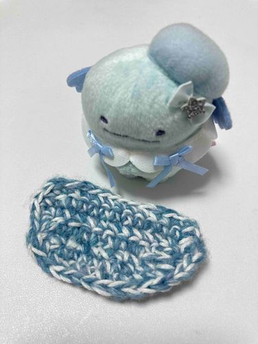 おざぶ編んだから、よかったら使ってね