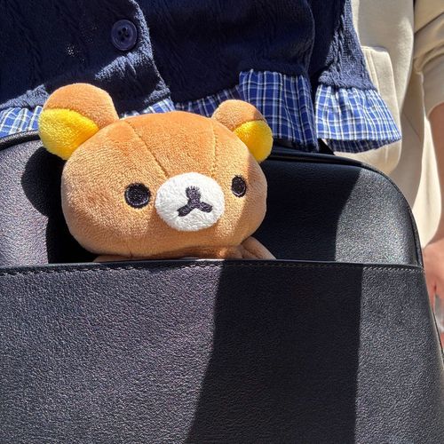 りらの定位置はかばんにぶら下げられるか、外ポケットに挟まれるか。
とってもかわいい。