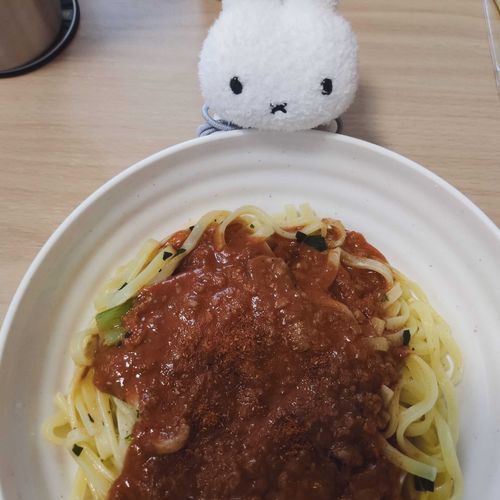 ﾇｼ の 昼ごはん
汁なしたんたんめん らしい