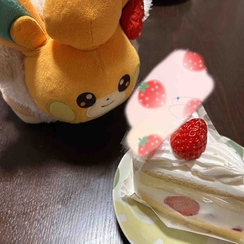 これ、、おうちにきてさいしょにたべたあかいのがのってる……おいしそう
(ロウソクで歳がバレるのでモザイクかけました)