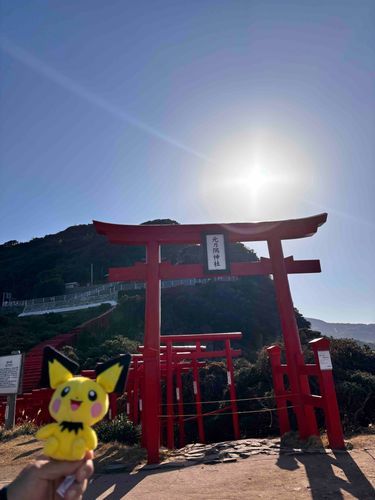 山口県元之隅神社⛩とピチューちゃん💛
ご利益ありますように🙏