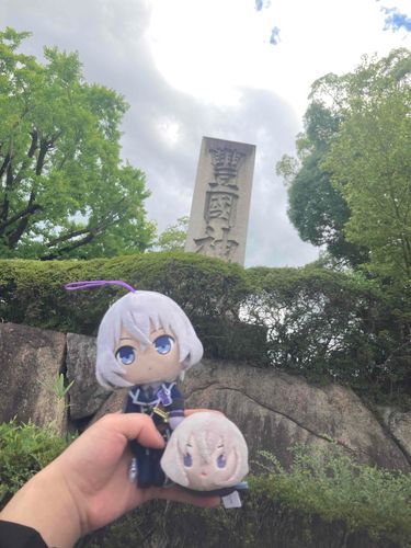 豊国神社にもいったぞ
あるじはここでとうけんごしゅいんめぐりをかんすいさせていたな、まなつだったのであせがだらだらたれていた
