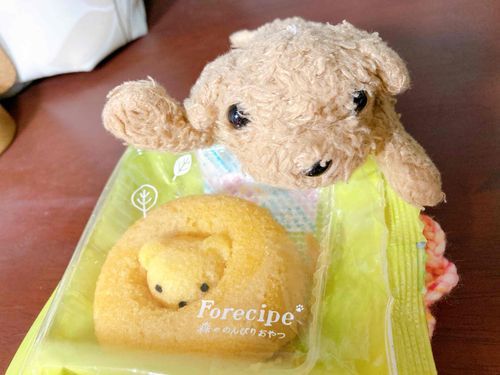 今日飼い主さんがお土産をもらってきたﾜﾝ
バイト中にお友達が来てくれて差し入れしてくれたらしいﾜﾝ
このくまちゃん食べたいくらい可愛いと思ってたらくまちゃん隠れてしまったﾜﾝ笑