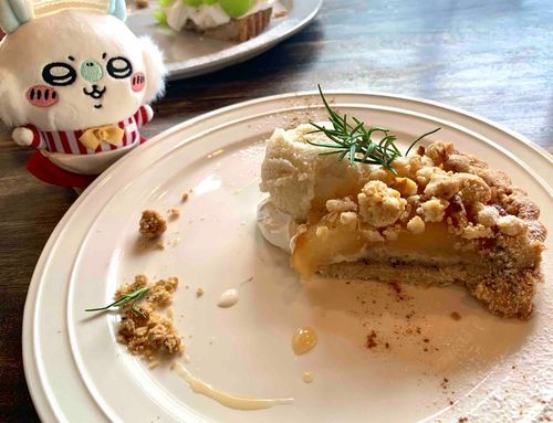 アップルパイ大好きッ
ケーキ界ではもッちろんナンバーワンだが、食いもんぜ〜〜んぶの中でも トップ5には入るなッ(モモンガ調べ)
まあこの写真のは、パイじゃなくタルトッ…そういうときも、ある