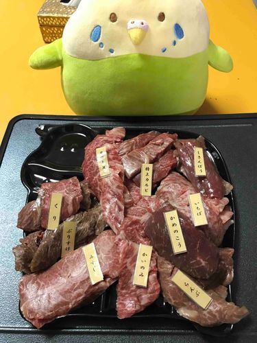 今夜は焼肉なんだって。
聞いたことない名前のがあったよ😲