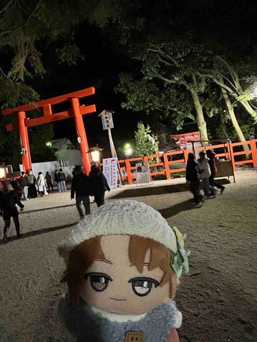 🎸ななきです　しゅにんとはつもうでいってきました
