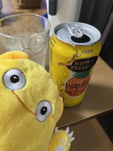 すーぱーでやすうりしてたきいたことないかいしゃのぱいなっぷるさわーだっぴ。
やすいおさけせんしゅけんならいおんでうってるほろっとがおすすめだっぴ。
