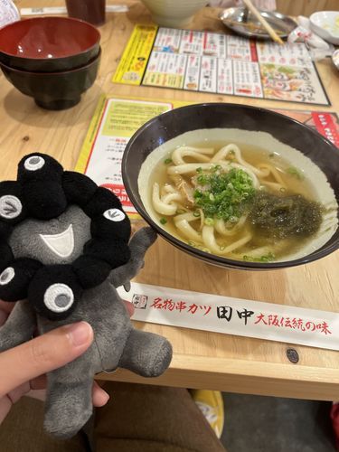 くしかつたなかでかすうどんをたべたみゃく。
かすがおいしかったみゃく。