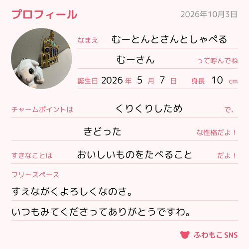 はやりのぷろふぃーるのかきかたがようやくわかったのさ。