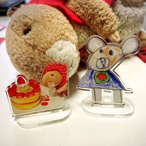 主が人生初のオレアクスタを作ってくれたぜ！✨

ちなみにクマの絵は妹がちっさい時のだってよ！