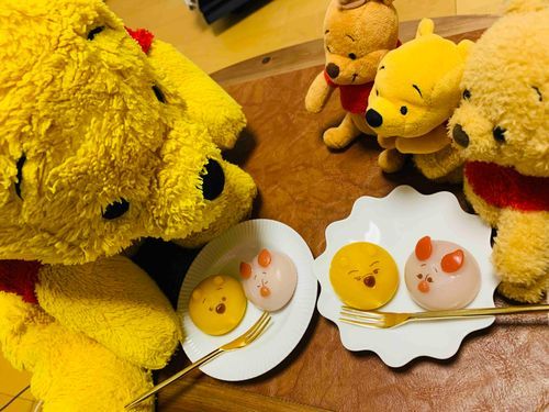 もちろん、プーたんにもあるよ！
すごく　もっちりもっちーってしてて　あまくて　おいしかったよ〜☆