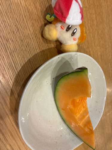 メロンを食べるわにゃ