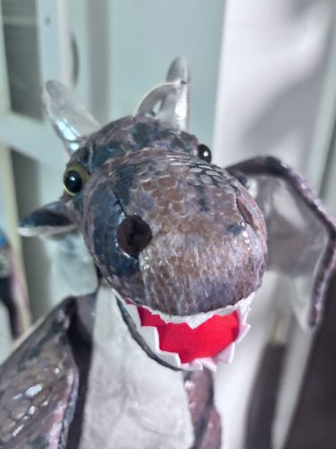 今日始めました、
これからよろしくお願いします！
海外から来たドラゴンのドラポちゃんです。
お腹の中に4匹の子供が実際にいます。