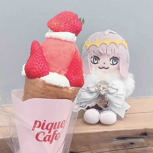 ジェラピケカフェでいちごをたんのうしたよ🍓