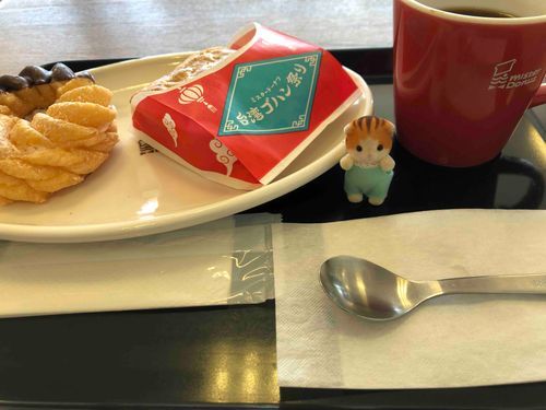 こっちはこないだにんげんといったみすど！じつはにんげん、いまのろういるす？とやらでねこんでるの…はやくよくなってまたおいしいものたべようね。