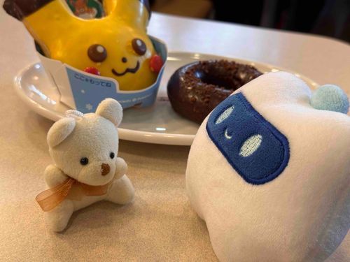 ふーた🐻くん！こんにちは🧸
みんなでたべる3時のドーナツ、おいしいね🍩✨