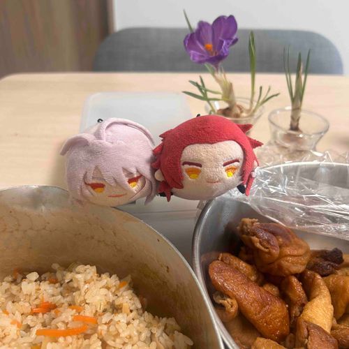 とんちゃん、
おいなりさんを作ります！
(｀･ω･´)！