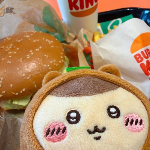 たぬき先輩とバーガーキング🍔👑