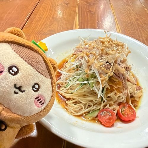 たぬき先輩と冷やし麺🍜