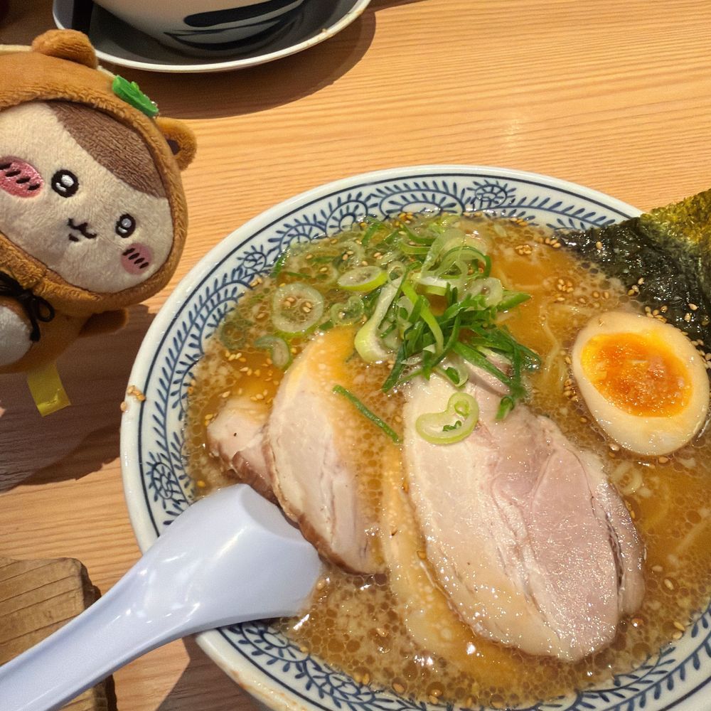 たぬき先輩と丸源ラーメン🍜