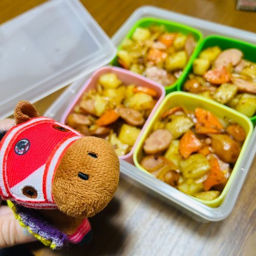 おにぎりだけじゃなくて簡単にでもお弁当作れるようになりたくて、作り置きはじめたよ〜！！
簡単美味しいメニューあればおしえてほしいでﾔﾝｸﾞ！！