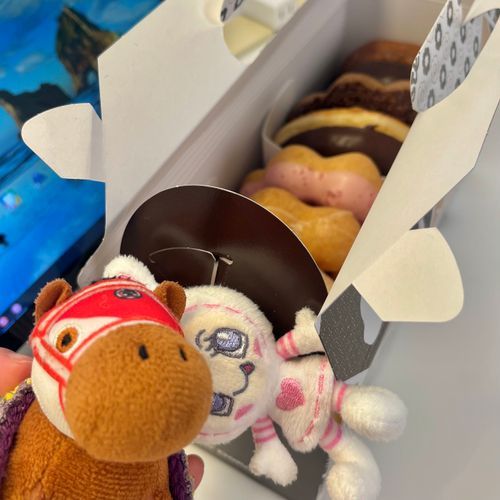 ミスドのどれにしようかな〜の時間が幸せでﾔﾝｸﾞ🍩
