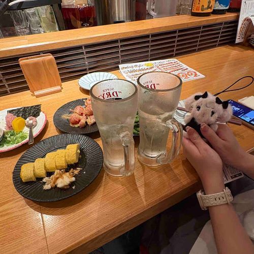 キャミーちゃんと居酒屋♡
友達に持ってもらったよ