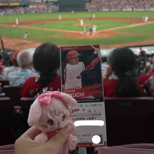 キャミーちゃんと野球観戦⚾️
