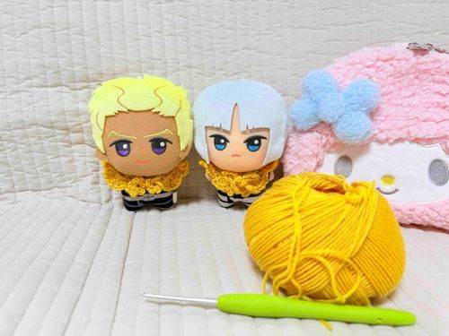 あみもの　の　れんしゅー？
つきあって　やる　か　！　🧶