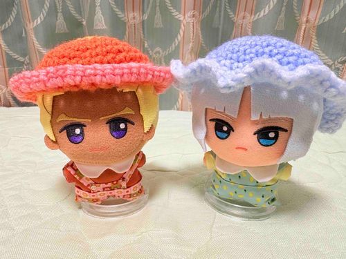 あたらしい　ぼーし　！　あんで　もらった　ぞ　！