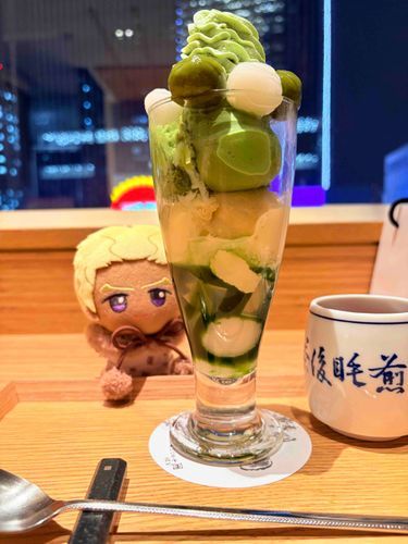 まっちゃ　の　ぱへ　！
しらたま　が　いっぱい　のってた　ぞ　！