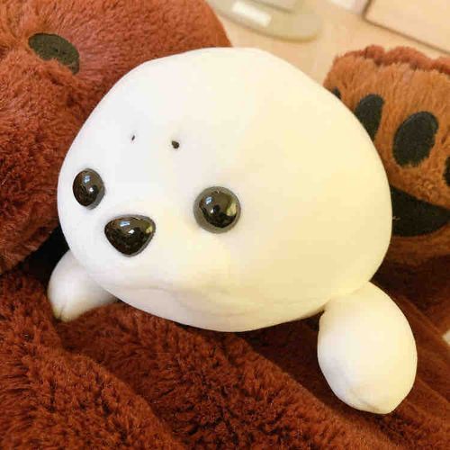 さむいところから きた おともだち
あざらしのシャリくん
もちもちしていて きもちいいね