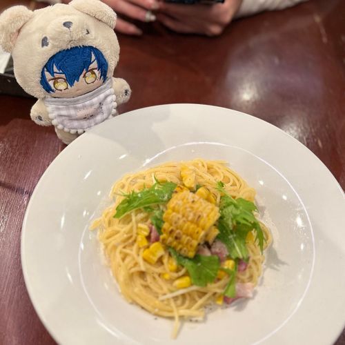 夏っぽいパスタはいいっすねぇ🌽✨