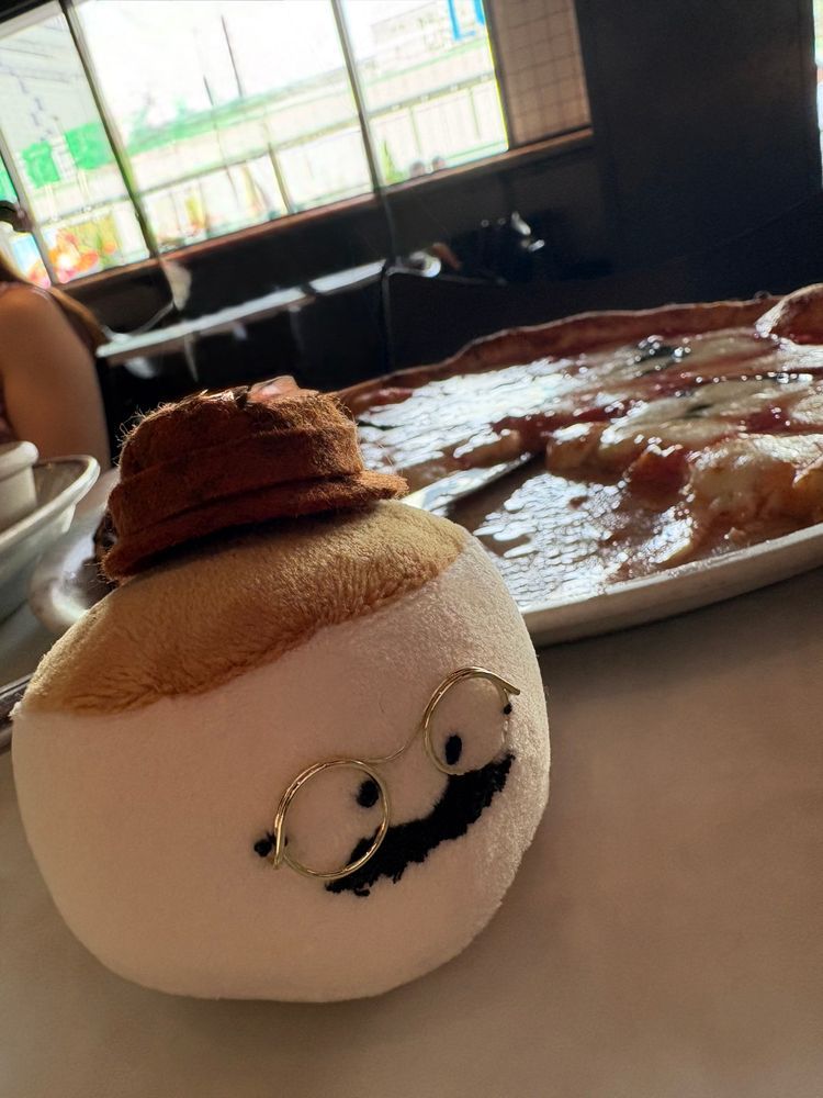 大好きなピザを食べようとしたが持ち主が目を離した隙に食べてしまった。少しムッとしてしまったのは内緒だ。
