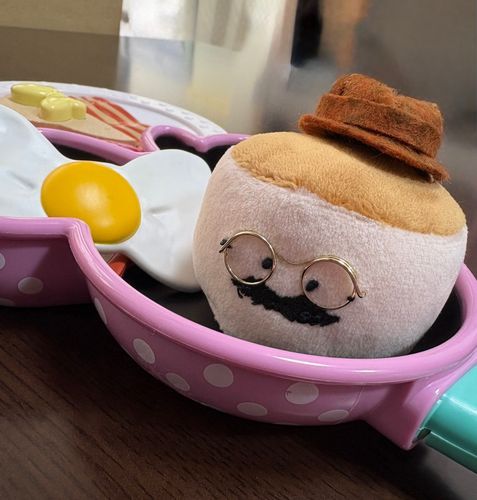 もっふみもおままごとに参加。
お客さん役かと思ったらまさかの食材役で困惑しかない。
逃げなければ！！
