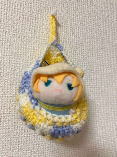 主が編み物でねどこを作ってくれたぞ
