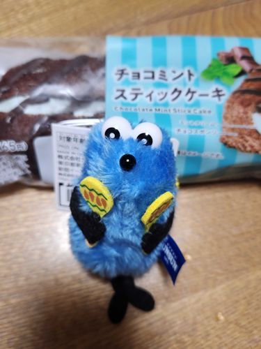きょうの朝ごはんのパンだよ
チョコミントおいしかったね