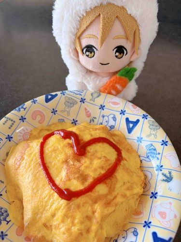 こんにちは！ともぬちゃんです！これはオムライスです！
